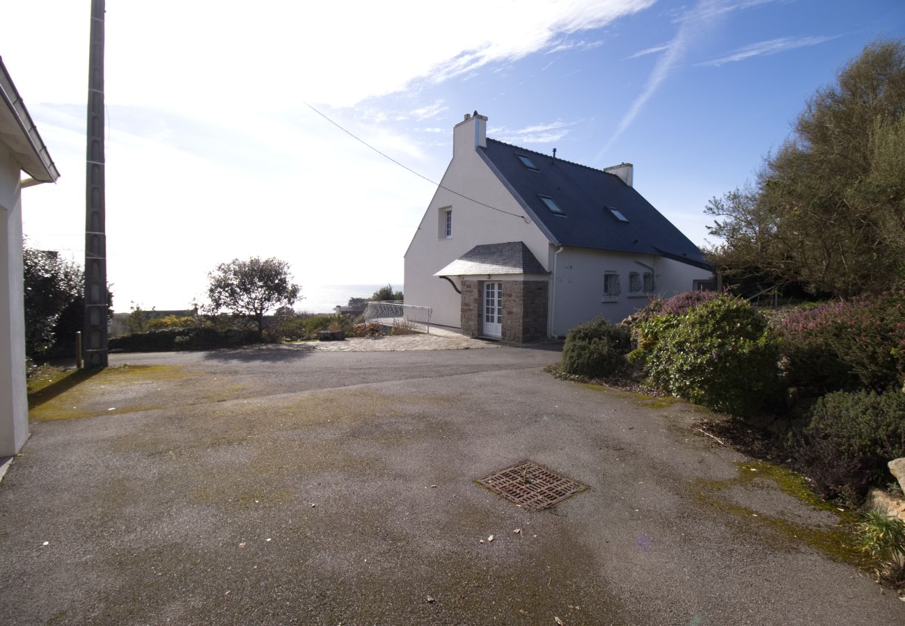 Ferienhaus in Plouhinec - 730-Ferienhaus mit Panoramablick auf das Meer, 300m vom Strand entfernt