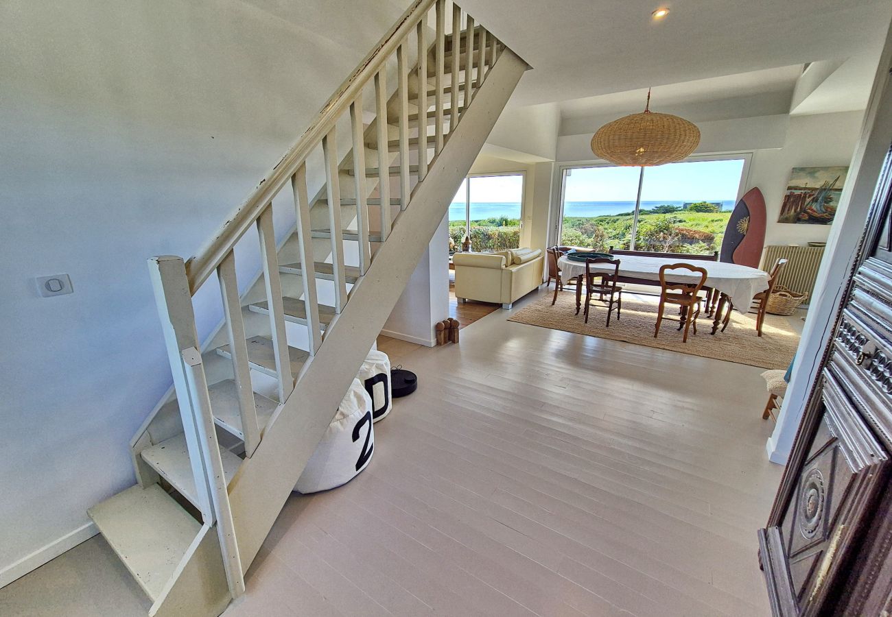 Villa in Primelin - 727- Superb sea view, great comfort, overlooking St Tugen beach