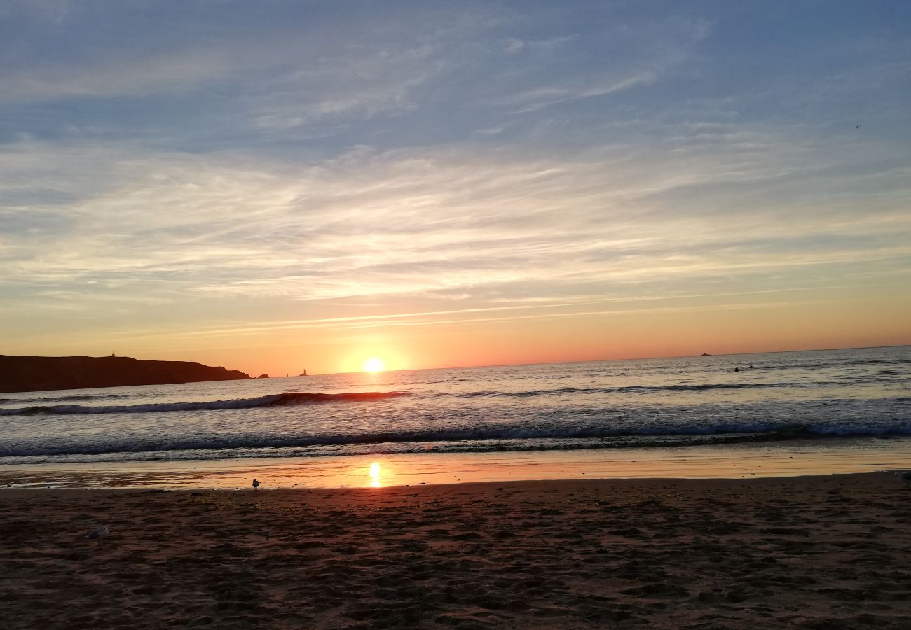 coucher de soleil à la baie des trépassés